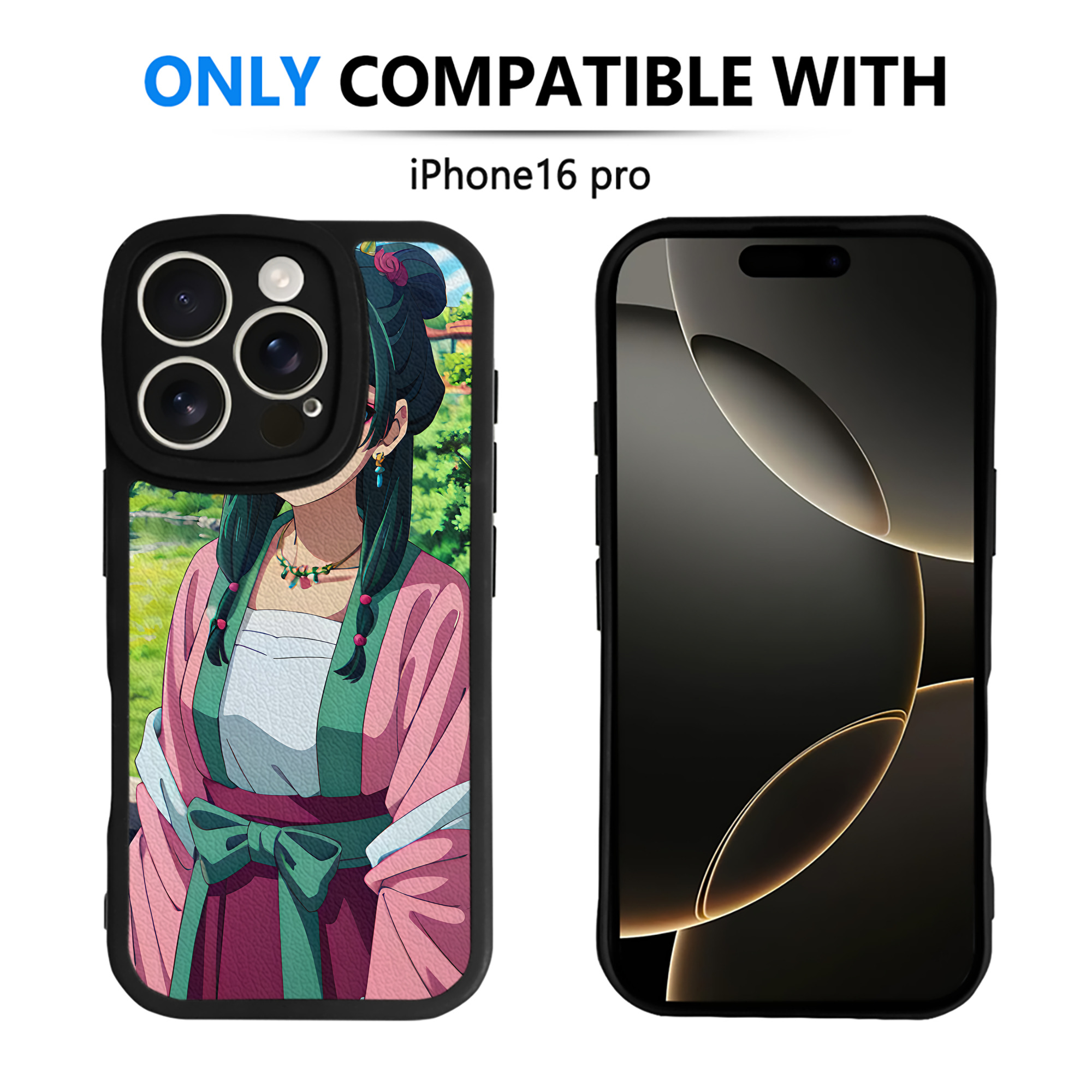 （画像用） 薬屋のひとりごと The Apothecary Diaries 【iPhone 16シリーズ対応】シリコンスマホケース（レザー調） 材質：シリコン